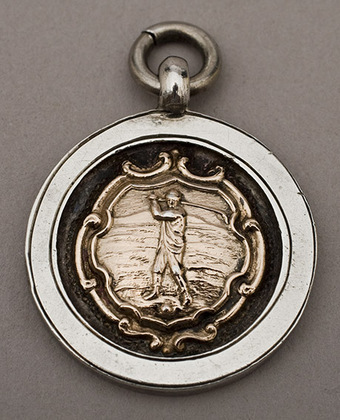 Silver Golfing Fob Medallion
